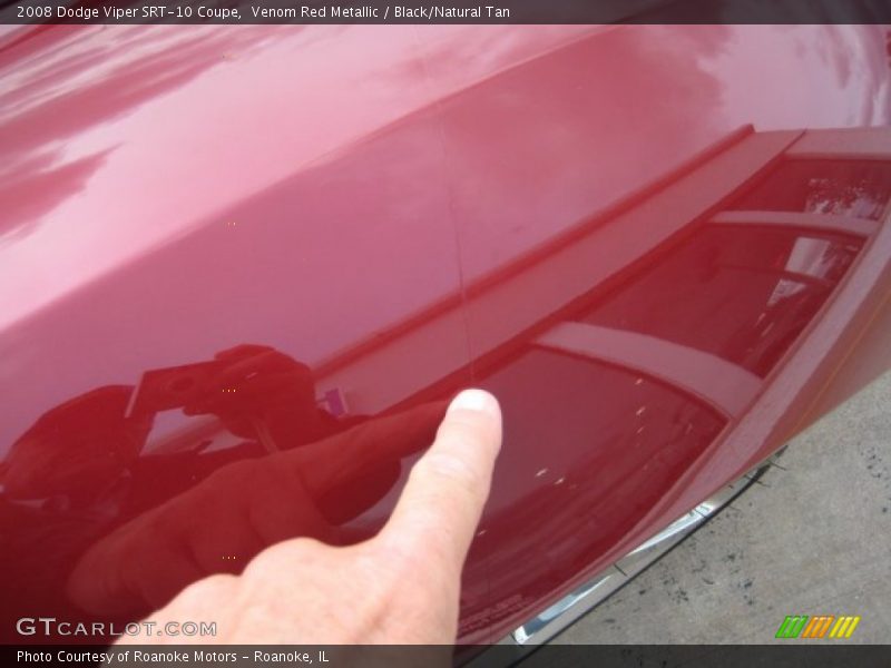 Venom Red Metallic / Black/Natural Tan 2008 Dodge Viper SRT-10 Coupe