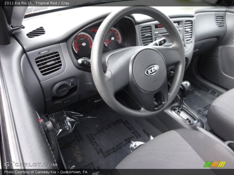 Tropical Red / Gray 2011 Kia Rio LX