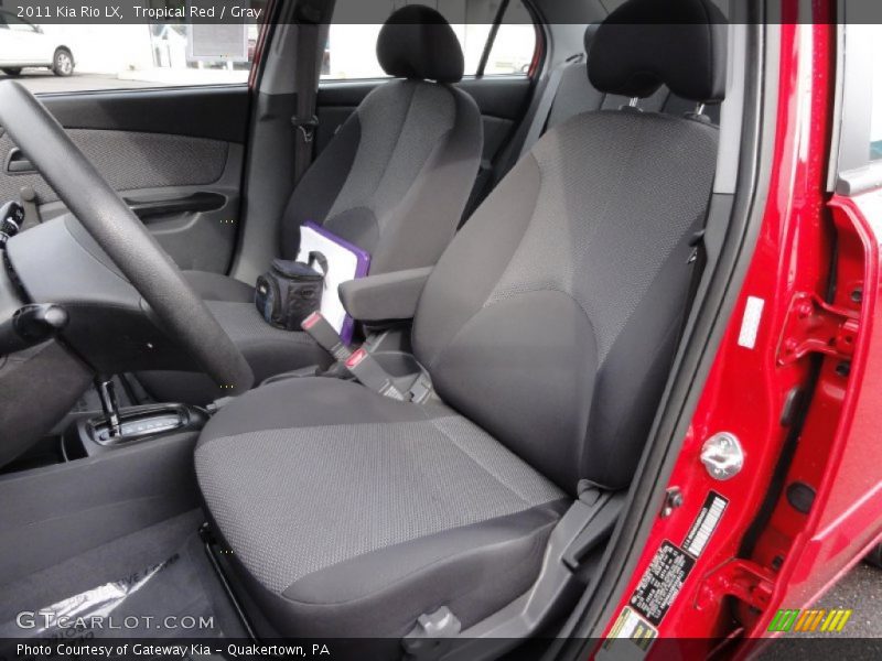 Tropical Red / Gray 2011 Kia Rio LX
