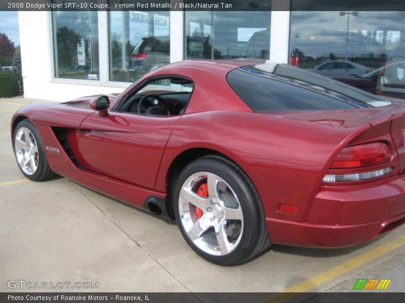 Venom Red Metallic / Black/Natural Tan 2008 Dodge Viper SRT-10 Coupe