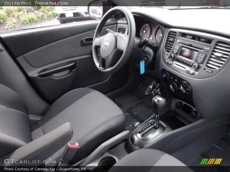 Tropical Red / Gray 2011 Kia Rio LX