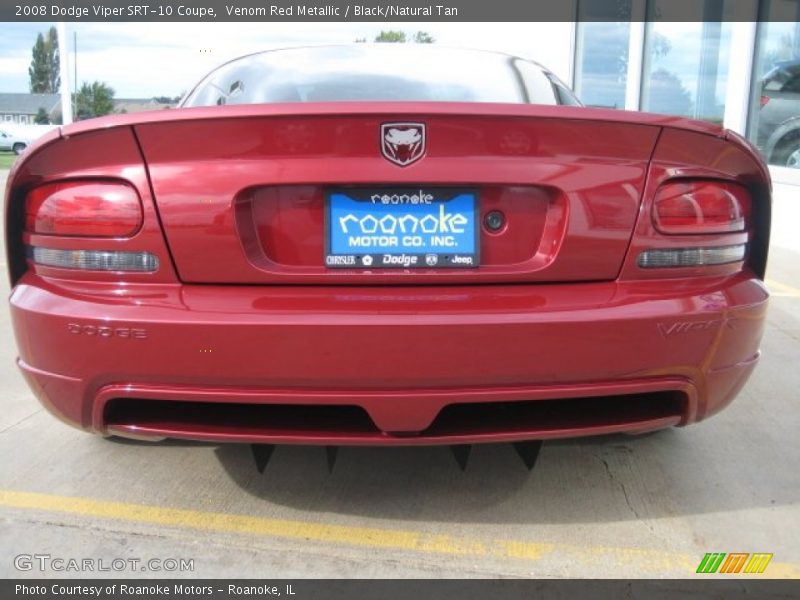 Venom Red Metallic / Black/Natural Tan 2008 Dodge Viper SRT-10 Coupe
