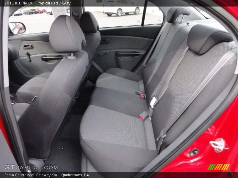 Tropical Red / Gray 2011 Kia Rio LX