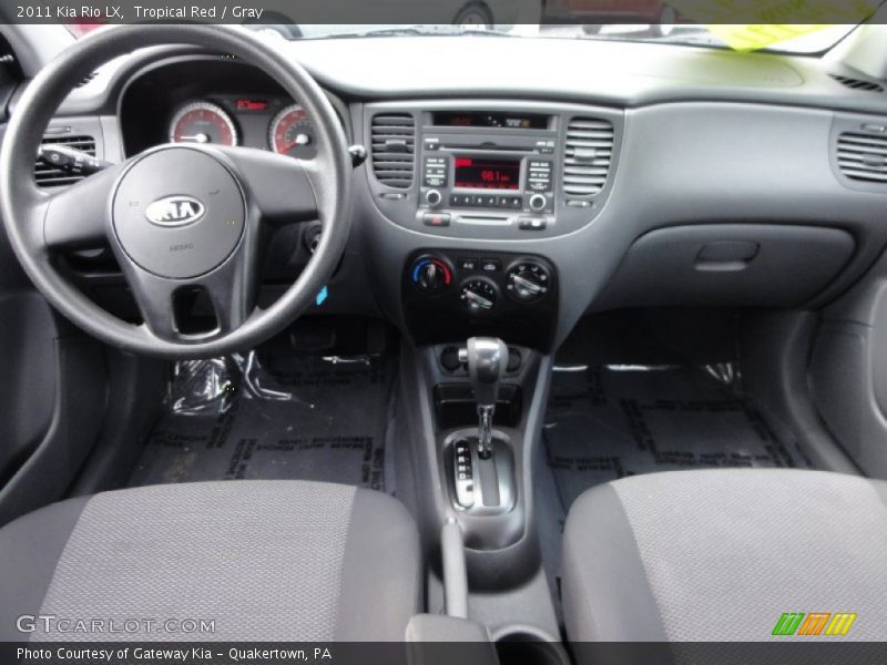 Tropical Red / Gray 2011 Kia Rio LX