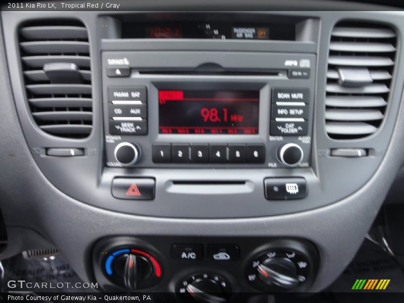 Tropical Red / Gray 2011 Kia Rio LX