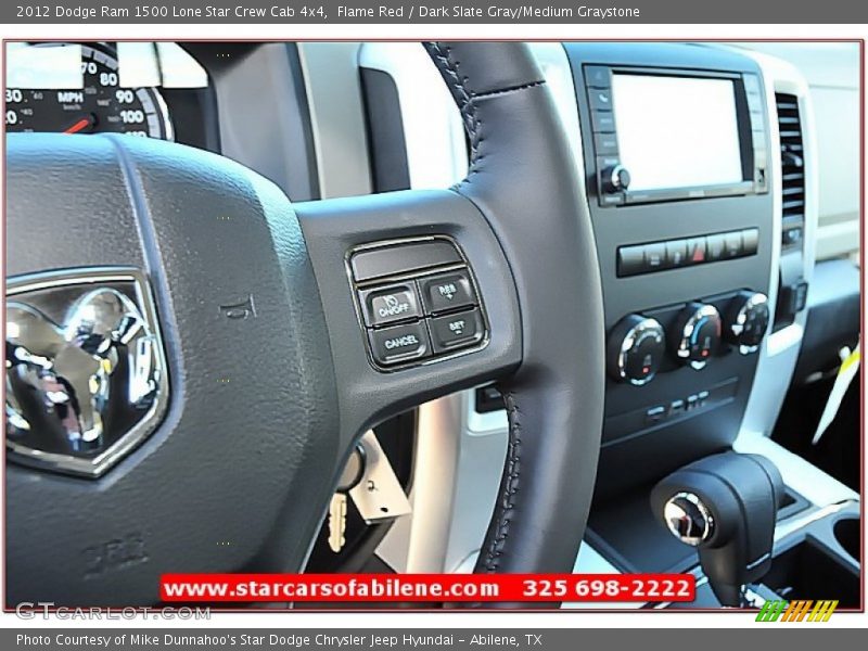 Flame Red / Dark Slate Gray/Medium Graystone 2012 Dodge Ram 1500 Lone Star Crew Cab 4x4