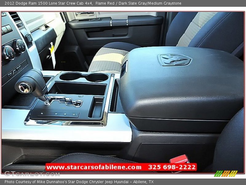 Flame Red / Dark Slate Gray/Medium Graystone 2012 Dodge Ram 1500 Lone Star Crew Cab 4x4