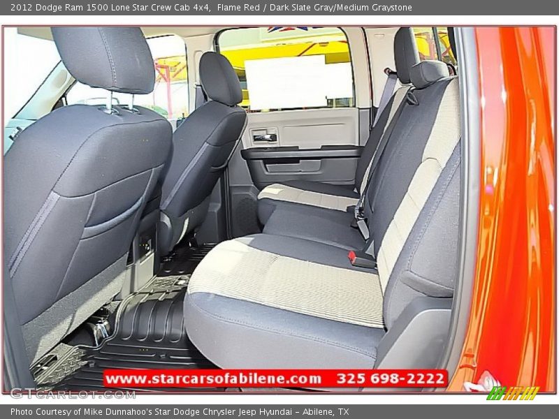 Flame Red / Dark Slate Gray/Medium Graystone 2012 Dodge Ram 1500 Lone Star Crew Cab 4x4