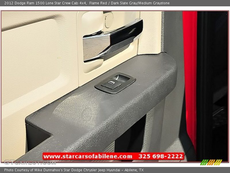 Flame Red / Dark Slate Gray/Medium Graystone 2012 Dodge Ram 1500 Lone Star Crew Cab 4x4
