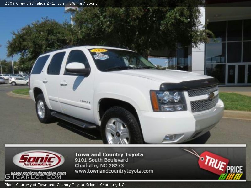 Summit White / Ebony 2009 Chevrolet Tahoe Z71