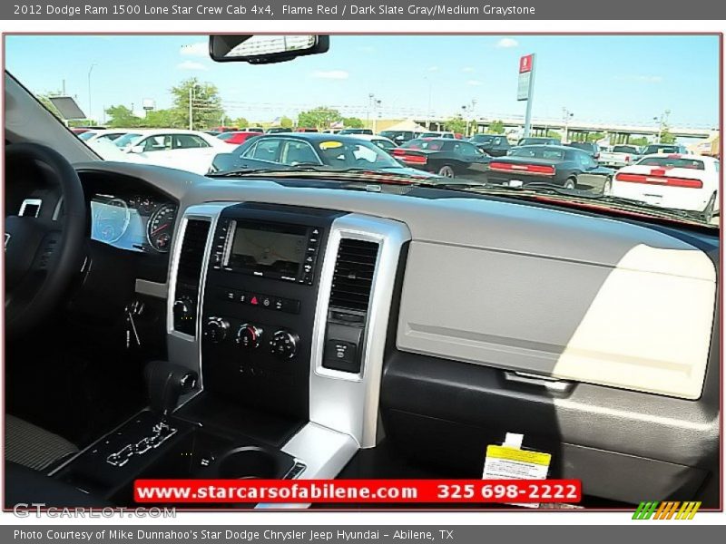 Flame Red / Dark Slate Gray/Medium Graystone 2012 Dodge Ram 1500 Lone Star Crew Cab 4x4