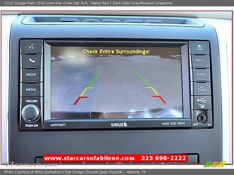 Flame Red / Dark Slate Gray/Medium Graystone 2012 Dodge Ram 1500 Lone Star Crew Cab 4x4