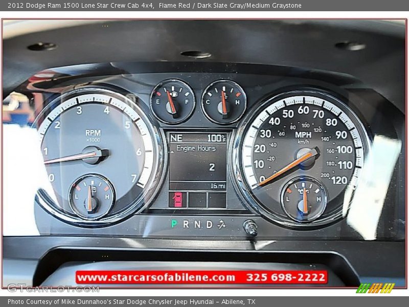 Flame Red / Dark Slate Gray/Medium Graystone 2012 Dodge Ram 1500 Lone Star Crew Cab 4x4