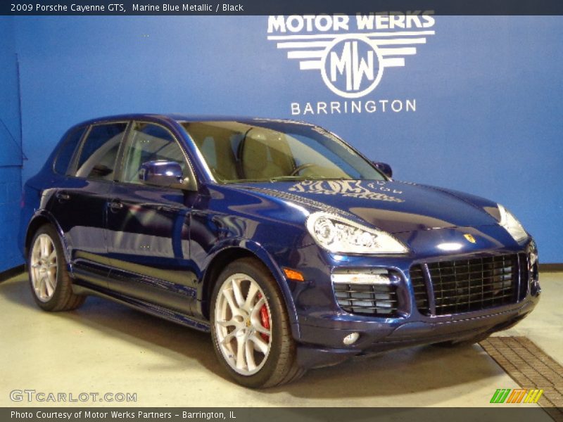 Marine Blue Metallic / Black 2009 Porsche Cayenne GTS