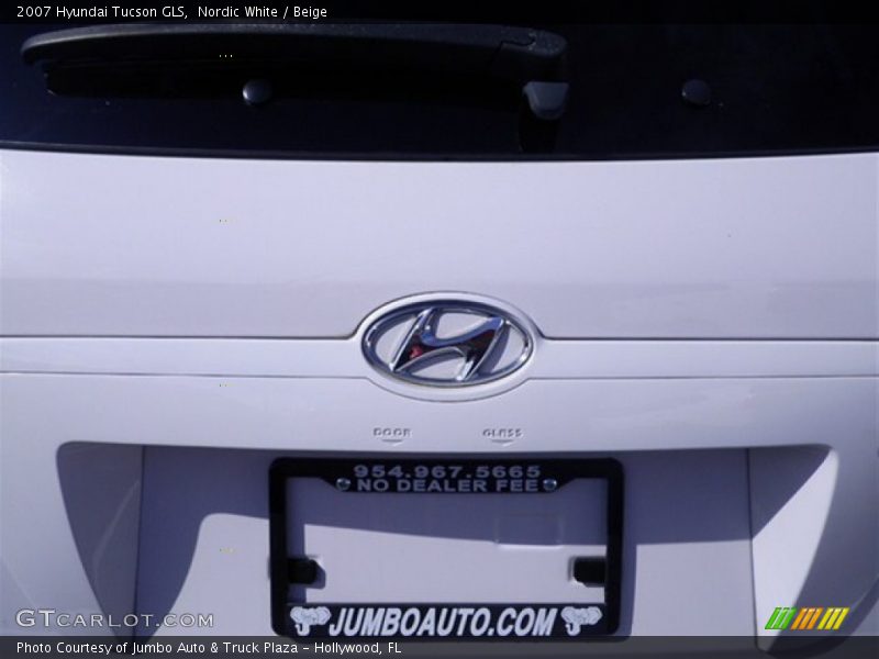 Nordic White / Beige 2007 Hyundai Tucson GLS