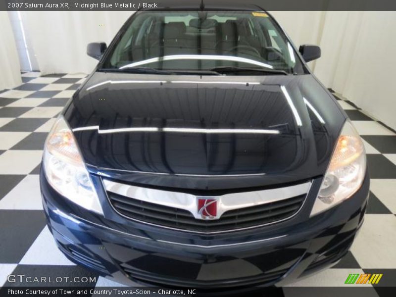 Midnight Blue Metallic / Black 2007 Saturn Aura XR