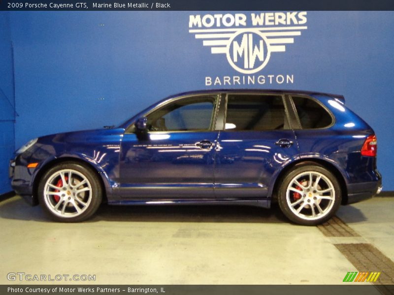 Marine Blue Metallic / Black 2009 Porsche Cayenne GTS