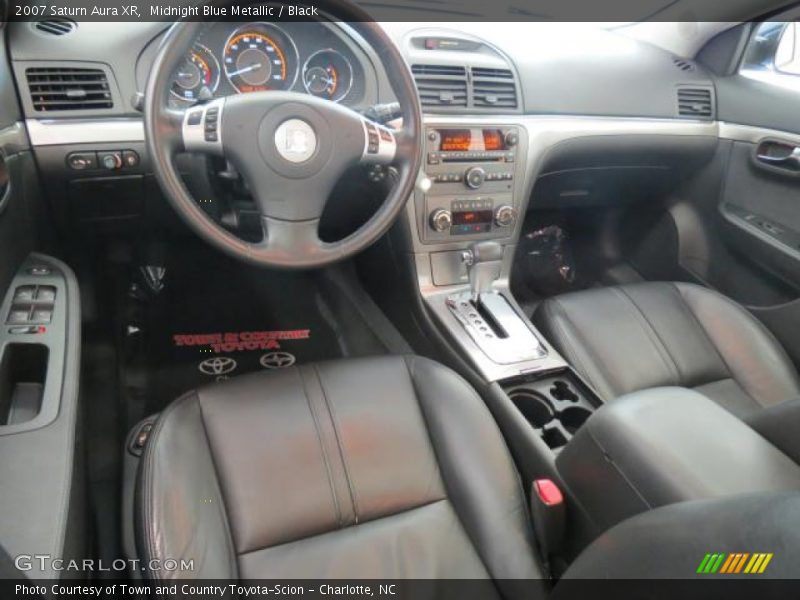 Midnight Blue Metallic / Black 2007 Saturn Aura XR