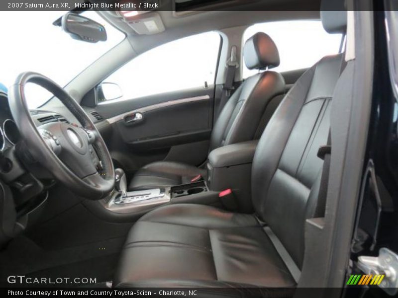 Midnight Blue Metallic / Black 2007 Saturn Aura XR