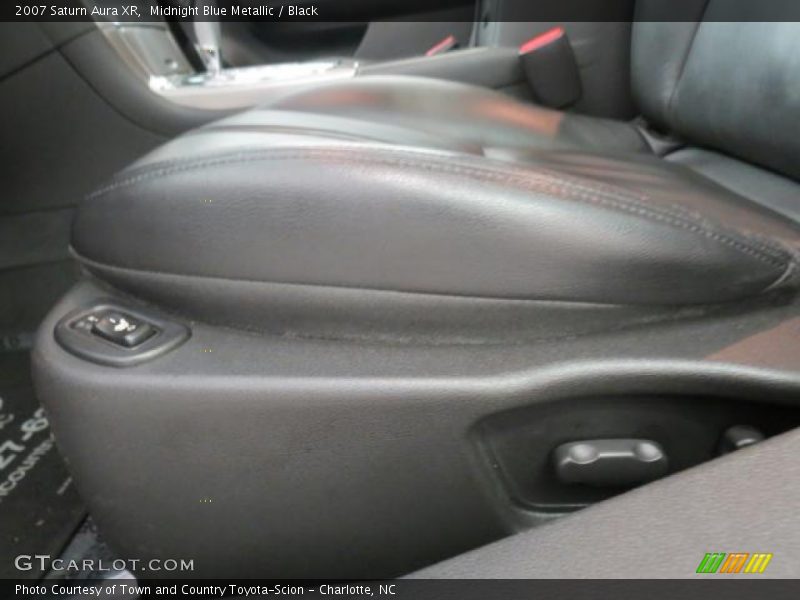 Midnight Blue Metallic / Black 2007 Saturn Aura XR