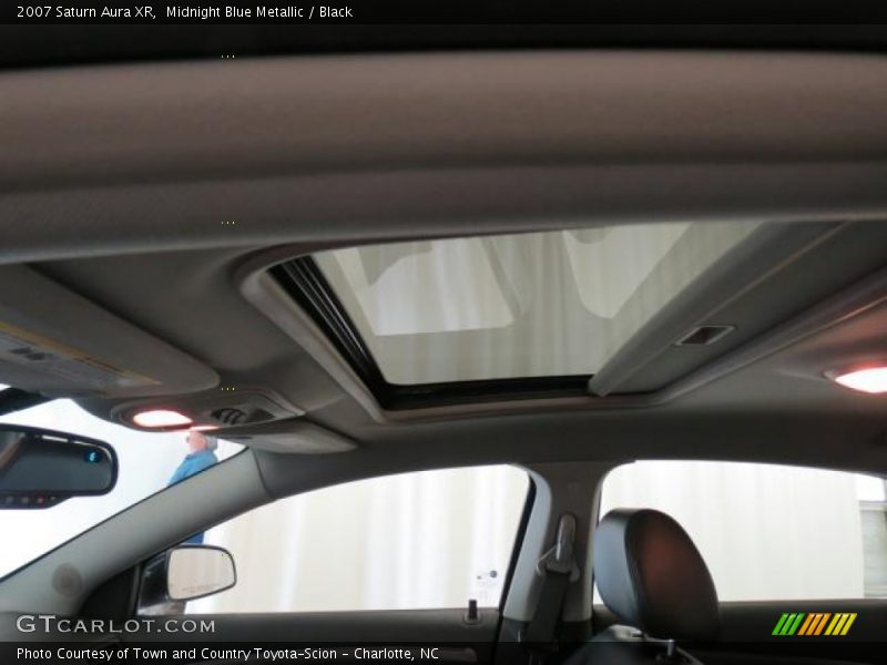 Midnight Blue Metallic / Black 2007 Saturn Aura XR