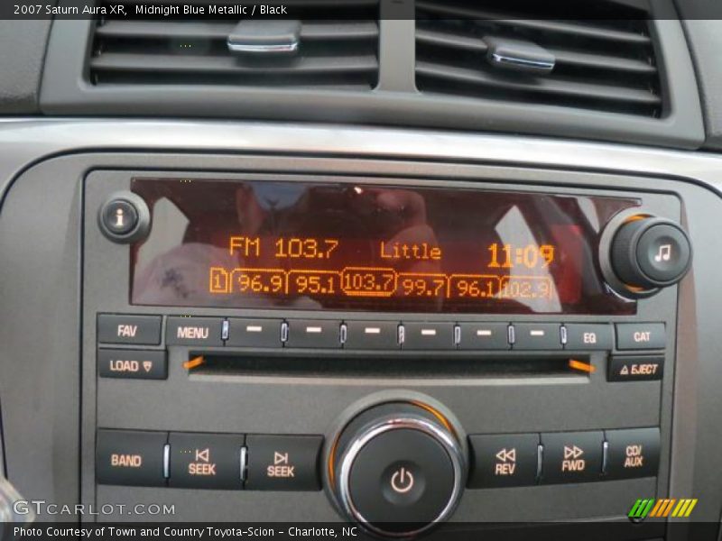 Midnight Blue Metallic / Black 2007 Saturn Aura XR