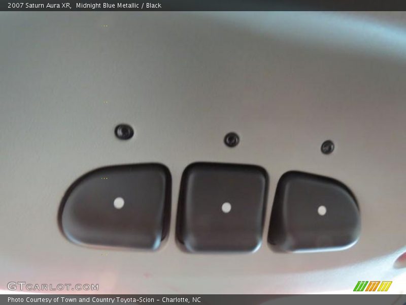 Midnight Blue Metallic / Black 2007 Saturn Aura XR