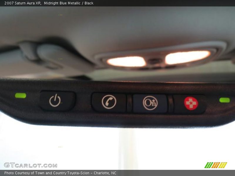Midnight Blue Metallic / Black 2007 Saturn Aura XR
