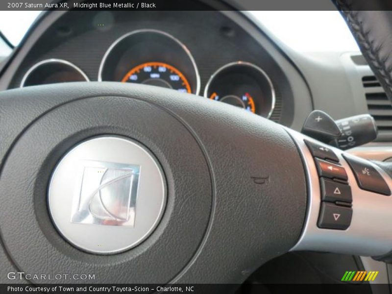 Midnight Blue Metallic / Black 2007 Saturn Aura XR