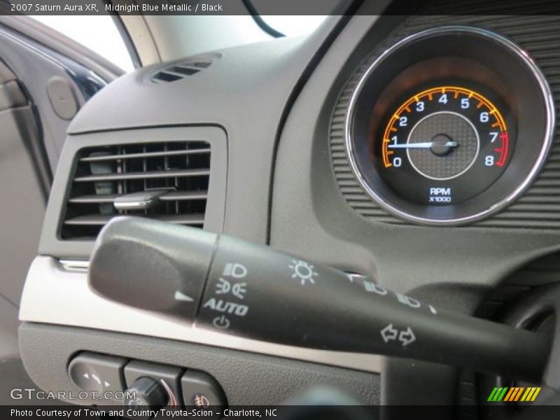 Midnight Blue Metallic / Black 2007 Saturn Aura XR