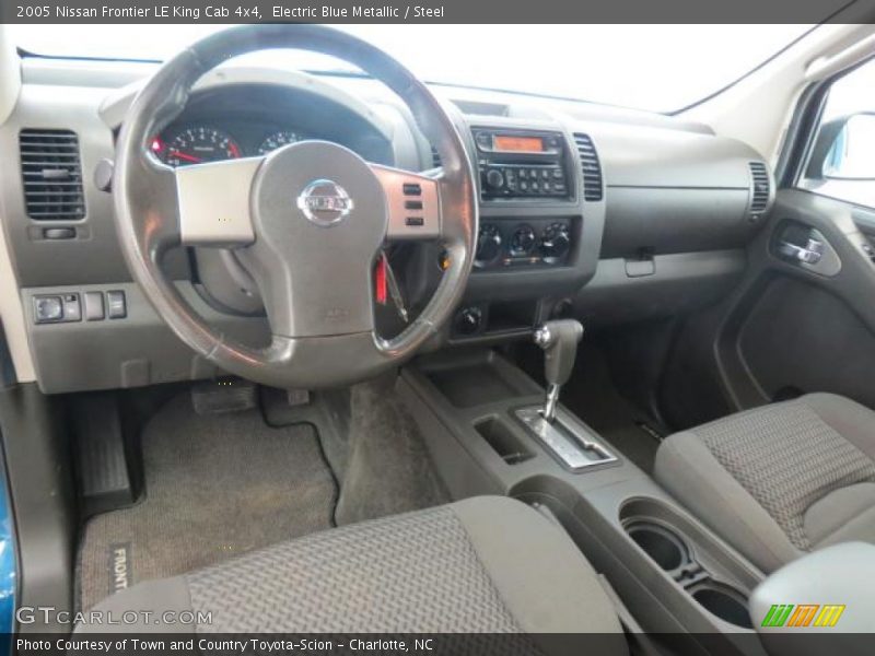 Electric Blue Metallic / Steel 2005 Nissan Frontier LE King Cab 4x4