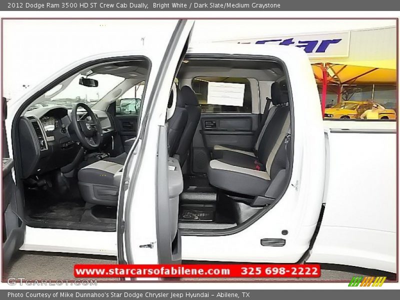 Bright White / Dark Slate/Medium Graystone 2012 Dodge Ram 3500 HD ST Crew Cab Dually