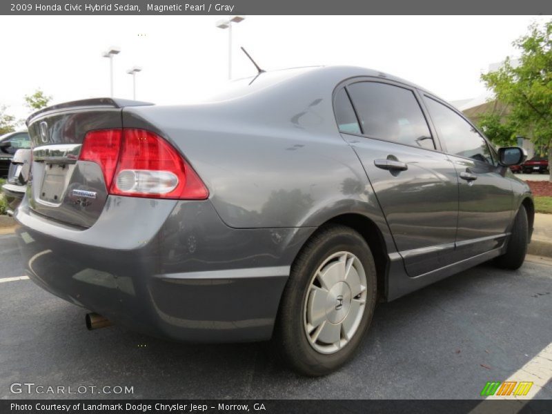 Magnetic Pearl / Gray 2009 Honda Civic Hybrid Sedan
