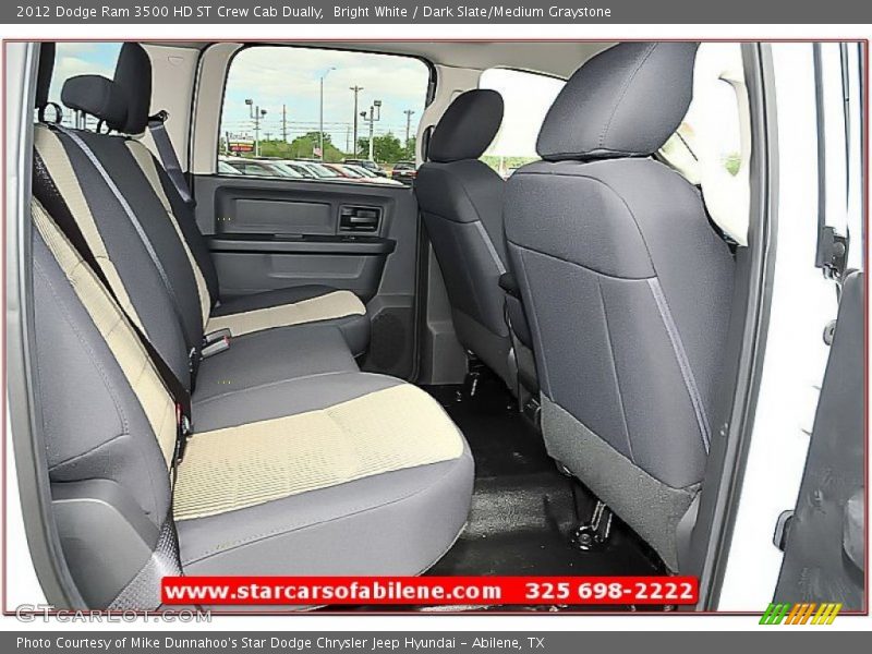 Bright White / Dark Slate/Medium Graystone 2012 Dodge Ram 3500 HD ST Crew Cab Dually