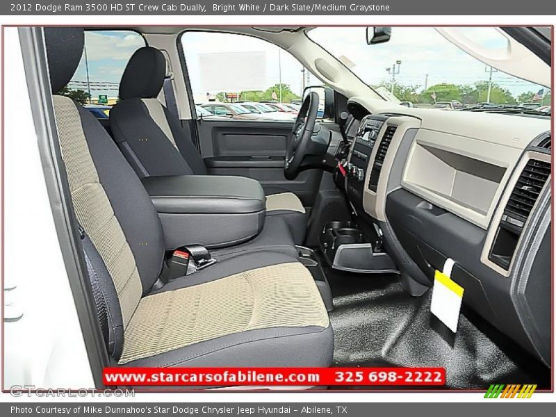 Bright White / Dark Slate/Medium Graystone 2012 Dodge Ram 3500 HD ST Crew Cab Dually