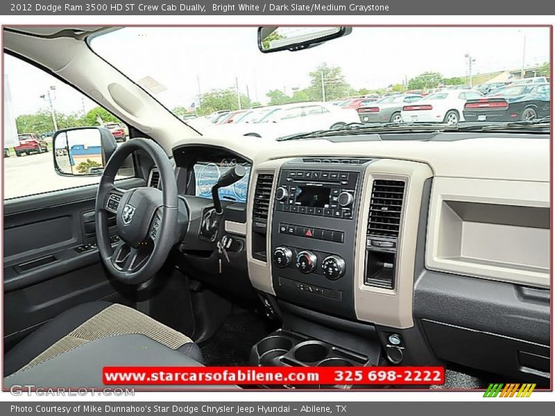 Bright White / Dark Slate/Medium Graystone 2012 Dodge Ram 3500 HD ST Crew Cab Dually
