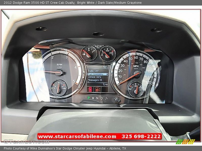 Bright White / Dark Slate/Medium Graystone 2012 Dodge Ram 3500 HD ST Crew Cab Dually