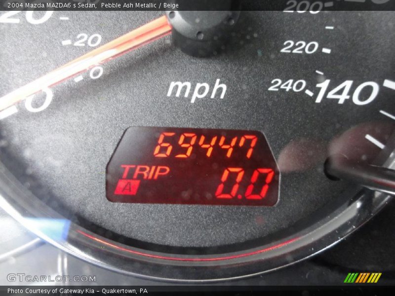 Pebble Ash Metallic / Beige 2004 Mazda MAZDA6 s Sedan