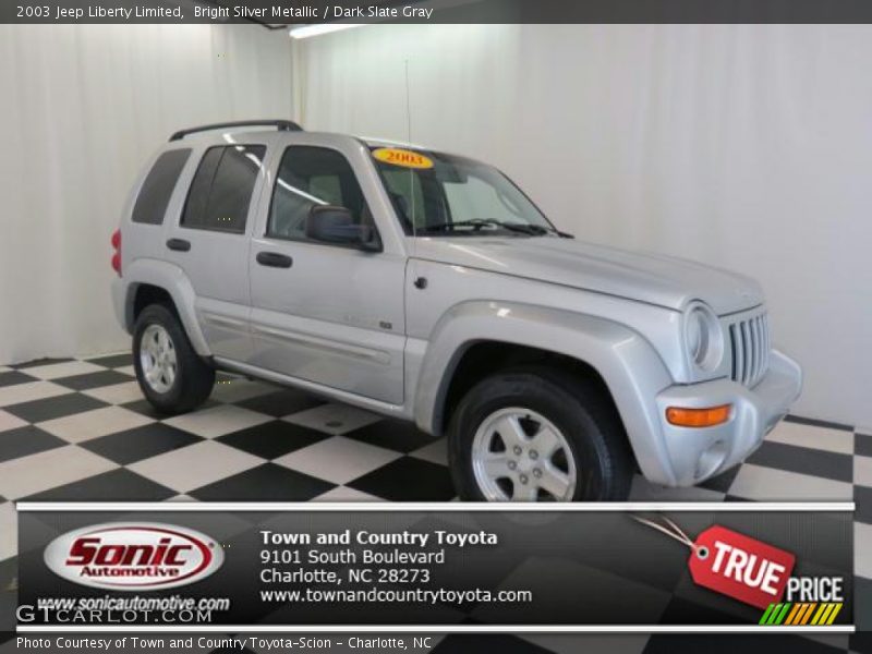 Bright Silver Metallic / Dark Slate Gray 2003 Jeep Liberty Limited