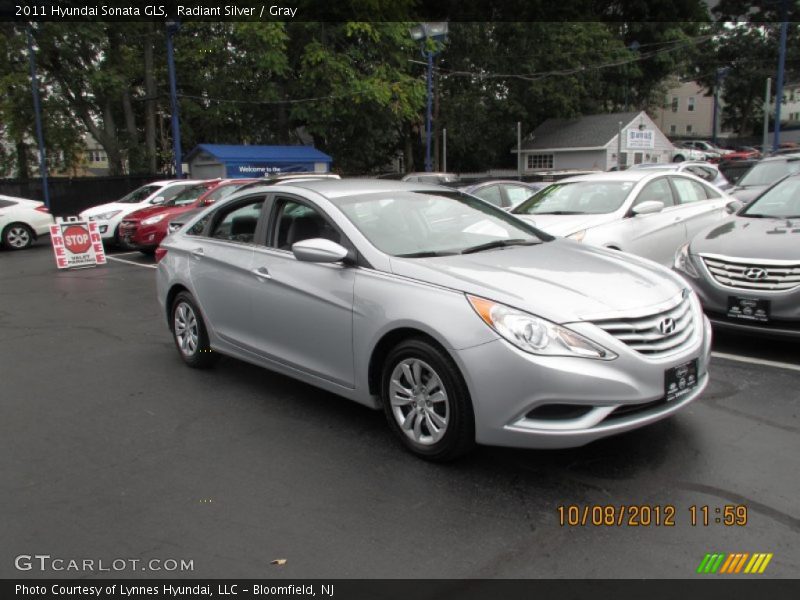 Radiant Silver / Gray 2011 Hyundai Sonata GLS