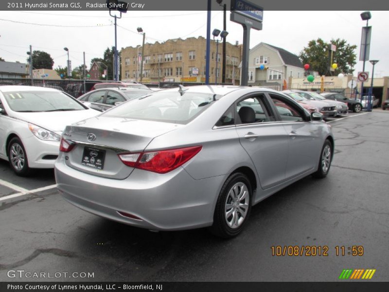 Radiant Silver / Gray 2011 Hyundai Sonata GLS