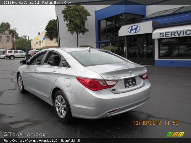 Radiant Silver / Gray 2011 Hyundai Sonata GLS