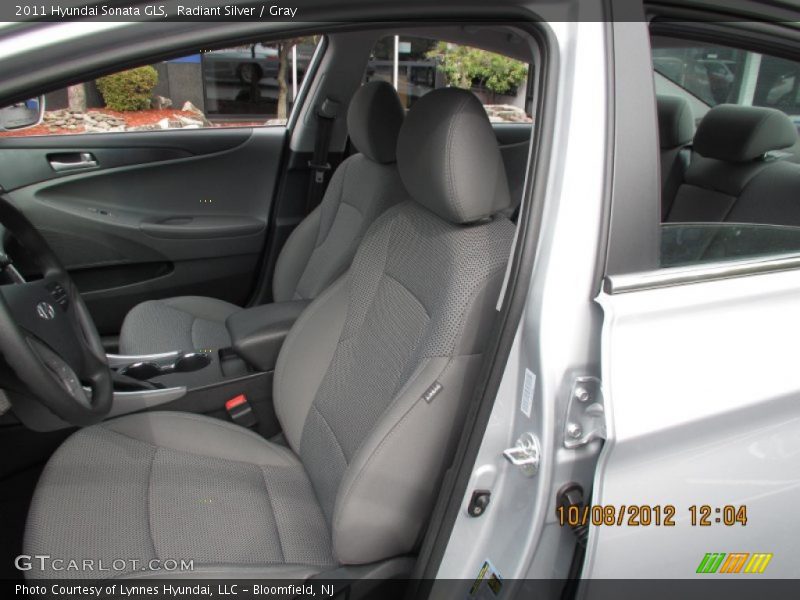 Radiant Silver / Gray 2011 Hyundai Sonata GLS