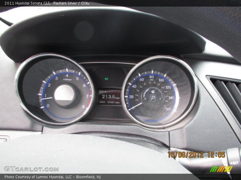 Radiant Silver / Gray 2011 Hyundai Sonata GLS