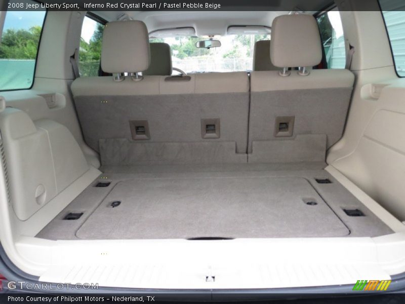 Inferno Red Crystal Pearl / Pastel Pebble Beige 2008 Jeep Liberty Sport