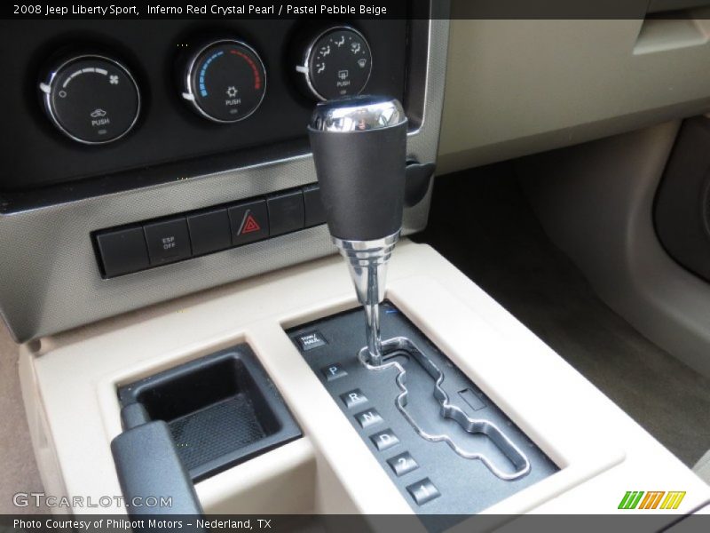 Inferno Red Crystal Pearl / Pastel Pebble Beige 2008 Jeep Liberty Sport
