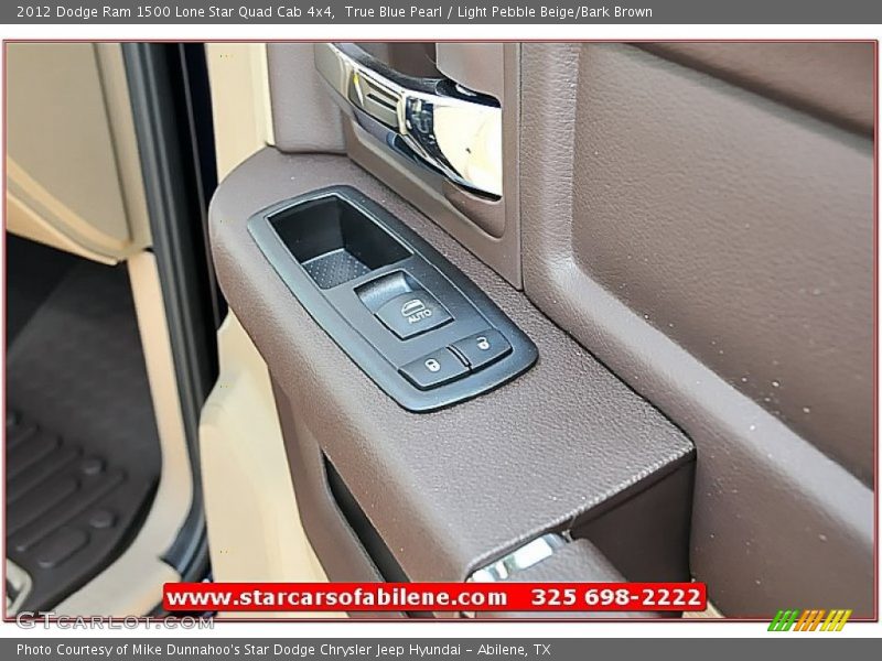 True Blue Pearl / Light Pebble Beige/Bark Brown 2012 Dodge Ram 1500 Lone Star Quad Cab 4x4