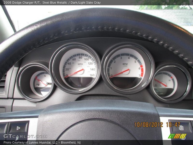 Steel Blue Metallic / Dark/Light Slate Gray 2008 Dodge Charger R/T