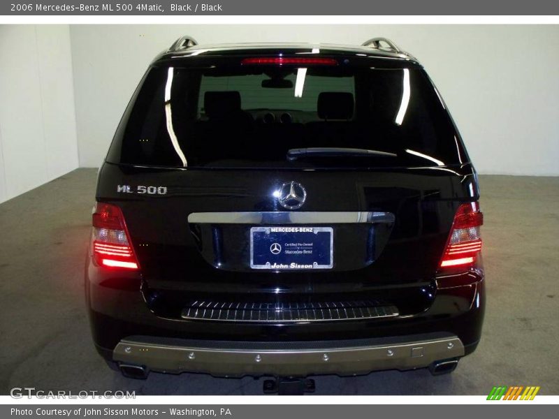 Black / Black 2006 Mercedes-Benz ML 500 4Matic