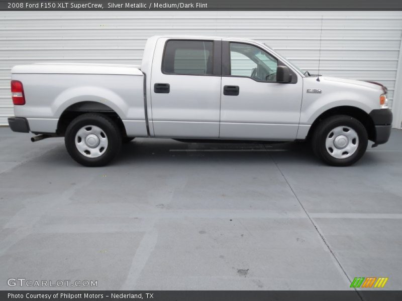 Silver Metallic / Medium/Dark Flint 2008 Ford F150 XLT SuperCrew
